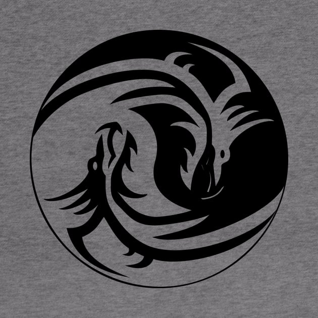 Dragon Yin and Yang by The Lucid Frog